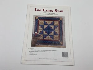 log cabin star quilt pattern wall hanging wall quilt pattern only  - Picture 1 of 3