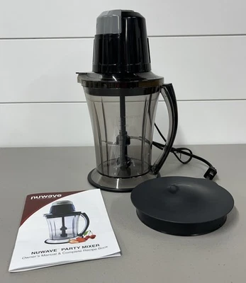 Mezclador de fiesta NuWave negro 6 tazas mezcla preparación modelo #22191 probado funciona muy bien Foto 1 de 4