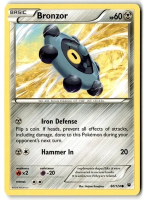 2016 XY - Fates Collide Bronzor #60 Basic/Common - Image 1 of 2