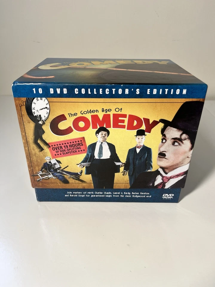 The Golden Age Of Comedy 10 DVD Box Set 2015 Laurel & Hardy Chaplin Keaton Lloyd - Image 1 of 4