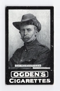 1901 Ogdens Tabs General Interest Col Mackinnon CIV #113 Tobacco Vintage Card - Picture 1 of 2