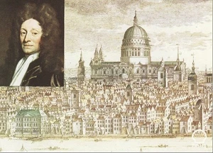 Shell Great Britons  Card 1972 : Sir Christopher Wren 1632-1723 Famous People - Picture 1 of 1