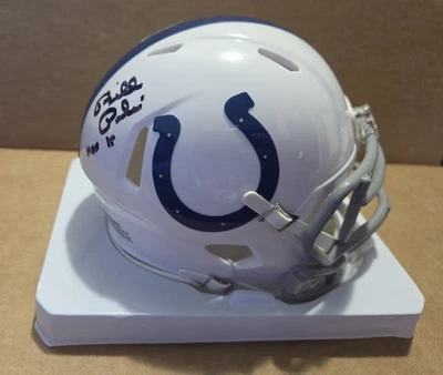 Bill Polian Indianapolis Colts HOF Autographed Mini Helmet PSA COA - Image 1 of 3