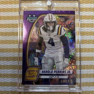 HAROLD PERKINS JR 30/375 2024 Bowman Chrome U PURPLE MINI DIAMOND LSU Pack Fresh - Bild 1 von 4