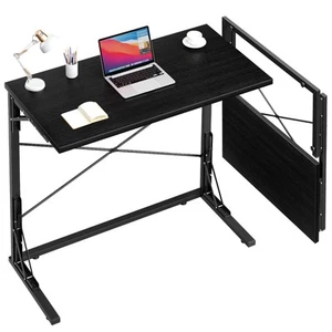 31.5 Folding Desk Foldable TV Tray Table for Eating on Couch Extra Large TV Dinn - Picture 1 of 9
