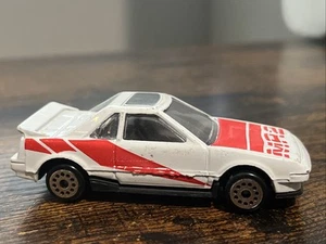 VINTAGE 1980's ZYLMEX ZEE TOYS D81 TOYOTA MR 2 WHITE & RED 1:64 DIECAST CAR - Picture 1 of 9