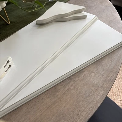 Floating Wall Shelf - Set of 2, White - Image 1 of 4