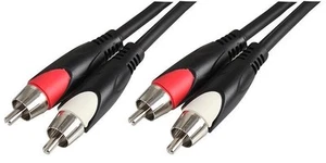 PULSE - Stereo RCA Phono Kabel Zwart 6m - Afbeelding 1 van 1