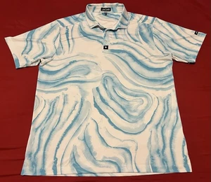 Camisa Polo Bad Birdie Para Hombres XL Golf Performance Estampado Acuarela SS22F3 - Imagen 1 de 3