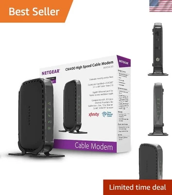 Módem DOCSIS 3.0 para Planes Rápidos de Internet - Hasta 340 Mbps, Compatible con Cox Foto 1 de 4