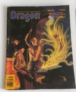 Dragon #123 1987 Vintage Role Playing Aid Magic and Wizardry RPG Fantasía - Imagen 1 de 9