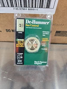 De-Hummer Lüftersteuerung 3 Geschwindigkeiten Elfenbein Gold spart Energie Made in USA 941-411 - Bild 1 von 2