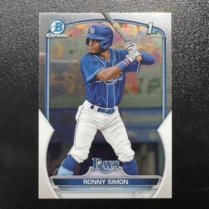 2023 Topps Bowman Baseball Ronny Simon #BCP-112 1st Bowman Tampa Bay Rays - Bild 1 von 2
