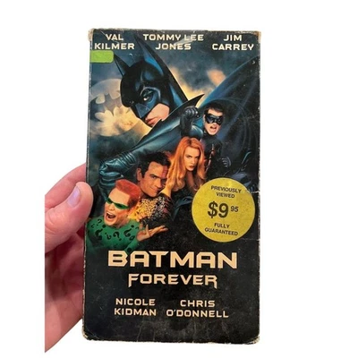 Batman Forever VHS 1995 Val Kilmer Jim Carrey Action Adventure PG-13 tested - Image 1 of 4