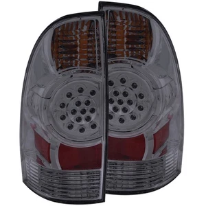 Chrome Smoke Lens Tail Light Assembly fits 2005-2015 Toyota Tacoma - Picture 1 of 3