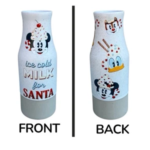 Disney Holiday Lodge ICE COLD MILK SANTA Steingut Keramik Flasche Weihnachten - Bild 1 von 10