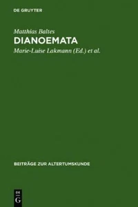 Matthias Baltes Dianoemata (Gebundene Ausgabe) (US IMPORT) - Bild 1 von 1
