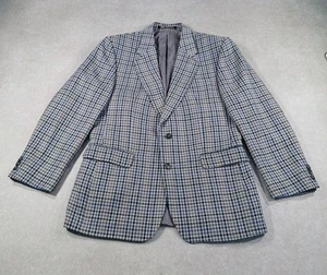Daks Of London Mens Vintage 100% Pure New Wool Jacket 40R Prince of Wales Check - Picture 1 of 17