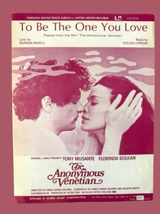 To Be the One You Love Noten 1970 Anonymous Venetian Tony Musante Cipriani - Bild 1 von 3