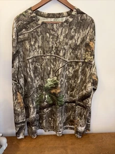Mossy Oak Men's Long Sleeve Camouflage T-Shirt Country Roots Size XXL - Picture 1 of 3