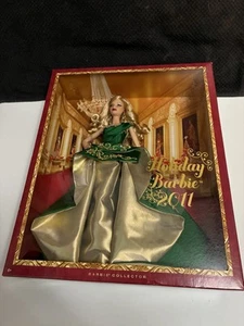 Mattel Holiday 2011 Barbie Doll CollectorGreen & Gold Gown - Picture 1 of 3
