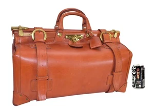Swaine Adeney Briggs Gladstone Reisetasche Burnt Orange Leder Reisetasche Handgepäck - Bild 1 von 23