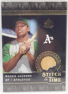 2007 SP Legendary Cuts A Stitch in Time Reggie Jackson #ST-RJ HOF - Picture 1 of 2