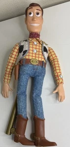 Disney Pixar Thinkway Juguete para Pensar Woody Toy Story Con Soporte de Palo Muñeca de 15" - Imagen 1 de 9