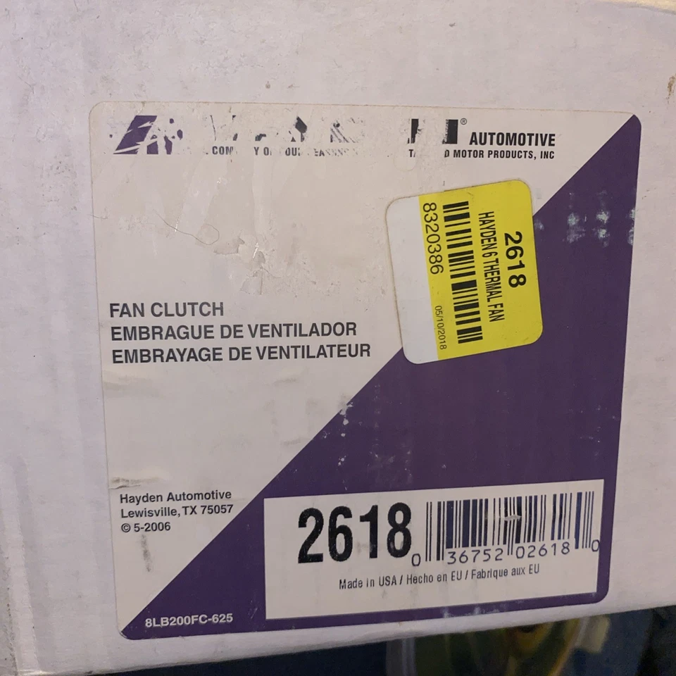 Embreagem do ventilador de refrigeração do motor Hayden 2618 - Imagem 1 de 4