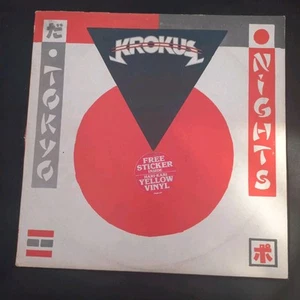 KROKUS- TOKYO NIGHTS- 12' VINYL SINGLE AROD 241 YELLOW VINYL - Picture 1 of 6