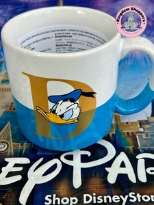 2025 Disney Parks Donald Duck Even Tempered Blue & White Coffee Mug New - Picture 1 of 3