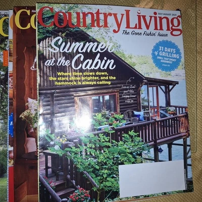 Lot of 9 Country Living Magazine 2021 issues.  (1) Oct 2019, (1) Nov 2020 issues Foto 1 de 4