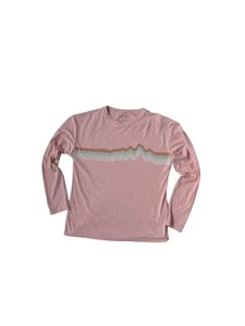 Patagonia Girls XL (14) Pink Long Sleeve Graphic Shirt | Fits Women XS - Picture 1 of 10