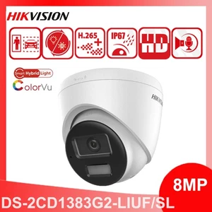Torreta de audio bidireccional Hikvision DS-2CD1383G2-LIUF/SL 8 MP COLOR VU cámara IP seguridad - Imagen 1 de 4