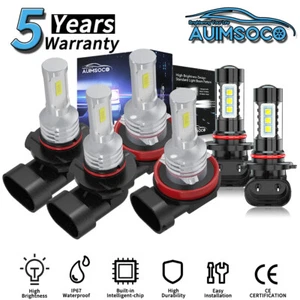 For Ram 3500 2011-2018 LED Headlight Bulbs Hi/Lo Beam Fog Light Super Bright 6x - Picture 1 of 13