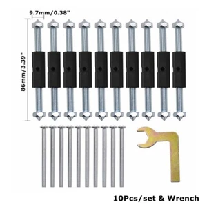 10Pcs Wall Mounted Box Switch Socket Cassette Repair Kit Tool Screws Support Rod - Picture 1 of 11