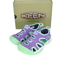 KEEN Toddler Stingray Closed Toe Cushioned Sandals Purple Adjustable Strap Sz 10
