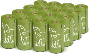 240 Count Unscented 13” X 9”Dog Poop Bags Rolls, Leakproof Strong & Sturdy Waste - Picture 1 of 12