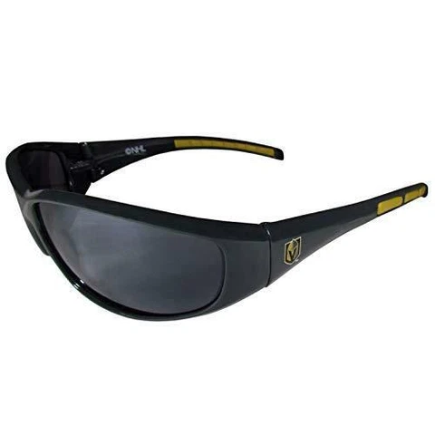 Siskiyou Sports NHL Vegas Golden Knights Wrap Sunglasses, Black, One Size Cover