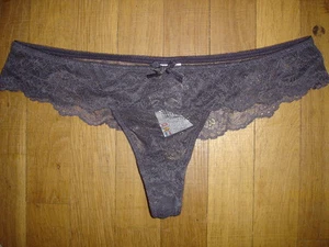 ICI & MAINTENANT String F taille 46 FR =XL tissus dentelle transparnet sexy  - Picture 1 of 5