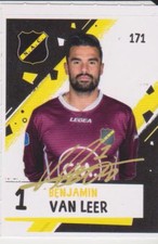 AH 2018/2019 Panini Like signed sticker #171 Benjamin van Leer NAC Breda