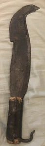 Primitive Hand Made Scythe Sickle Rustic Wood Metal Knife Tool 16-1/2" Long - Picture 1 of 6
