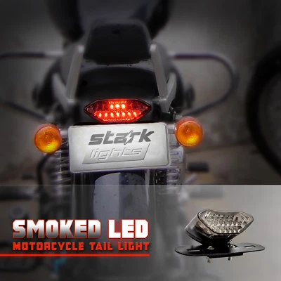 LED Turn Signal Brake License Plate Integrated Tail Light Motorcycle Quad ATV - Image 1 of 4