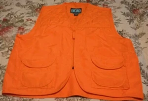 Master Sportsman Blaze Orange Rugged Outdoor Gear XLARGE Safety-Hunting Vest EUC - Picture 1 of 7