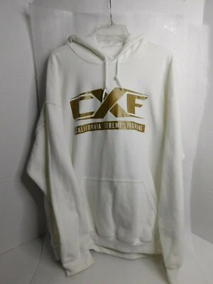 XL Gildan California Xtreme Fighting LOGO Chaqueta con Capucha Blanca Foto 1 de 4
