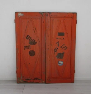 ✅ ANTICA COPPIA ANTE PANELLATE EPOCA 800 PER CREDENZE A MURO ANTIQUE - 3870 - Picture 1 of 7
