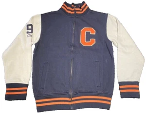 Men's Colosseum Athletics Blue Orange Chicago Varsity Jacket Size Small - Picture 1 of 8
