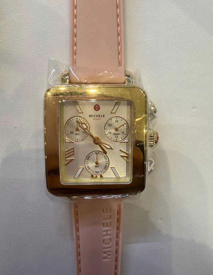 Michele Deco Sport Chronograph Quartz Silver Dial Ladies Watch MWW06K000072