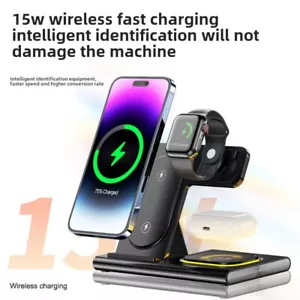 3-in-1 wireless charger for Apple mobile phone watch earphones - Picture 1 of 20