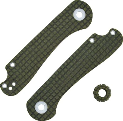 Chroma Scales Green Handles w/Bead For Civivi Elementum Knife Texture-Nylon PA12 - Image 1 of 2